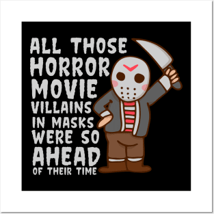 Horror Movie Villains - Halloween Masks Posters and Art